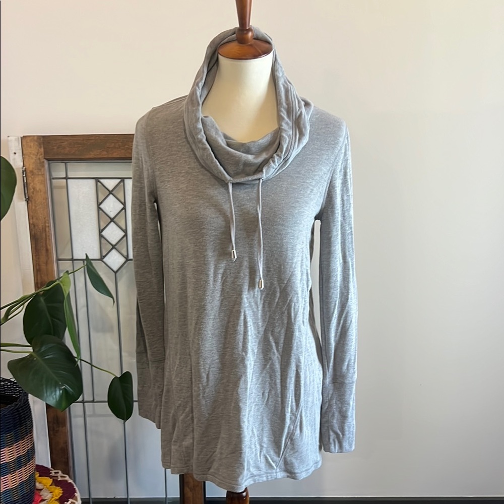 Cable & Gauge Gray Grey Cowl Neck Women's Tunic Dress